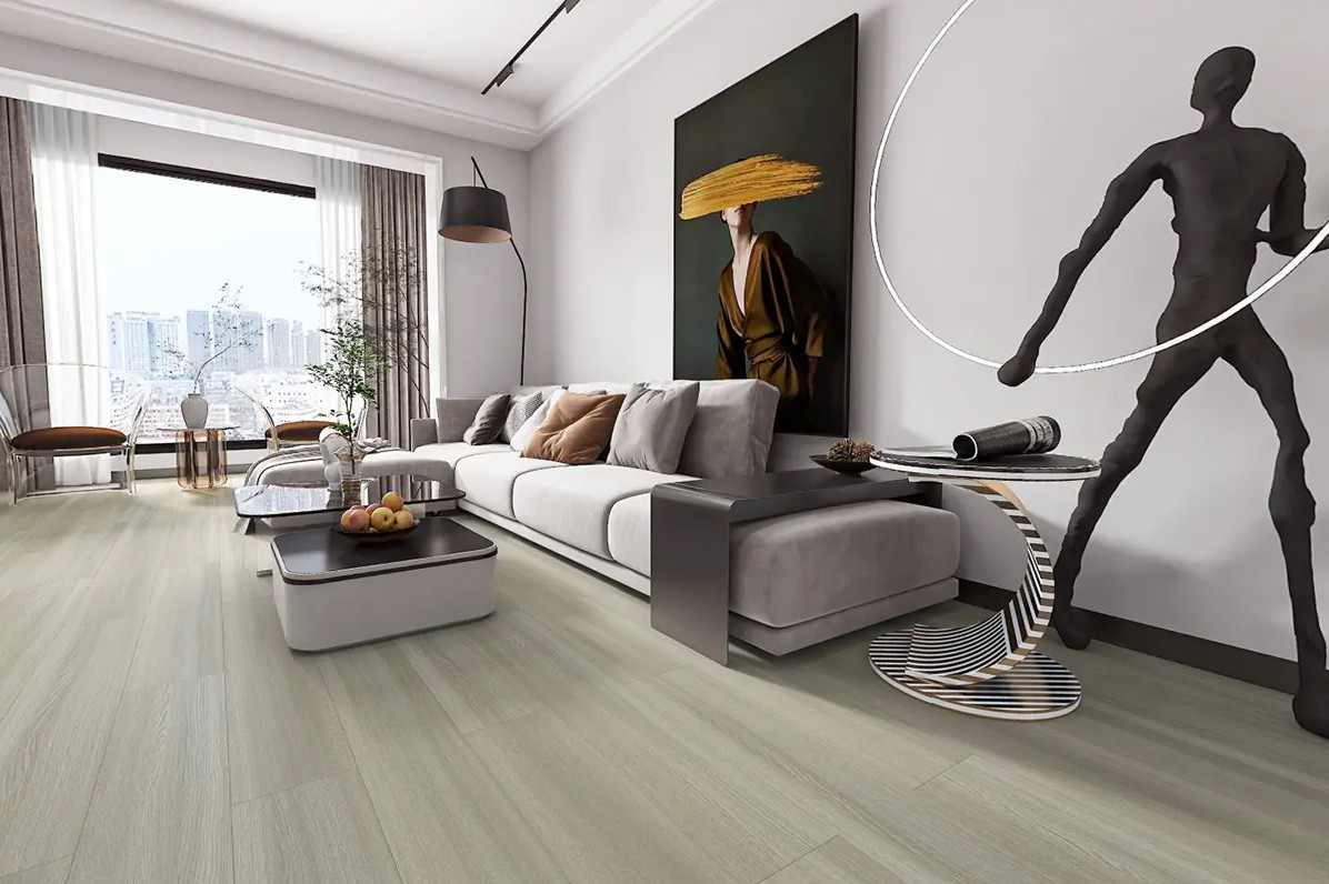 Brauner wasserdichter Carbon-Laminatboden